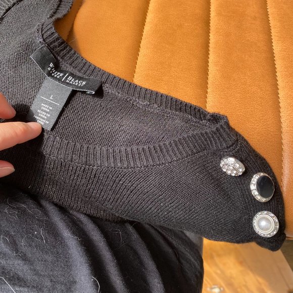 WHBM | Black Blingy Sweater - Picture 4 of 5